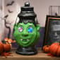 National Tree 12in. Green Ghoul Lantern with LED Lights - image 3