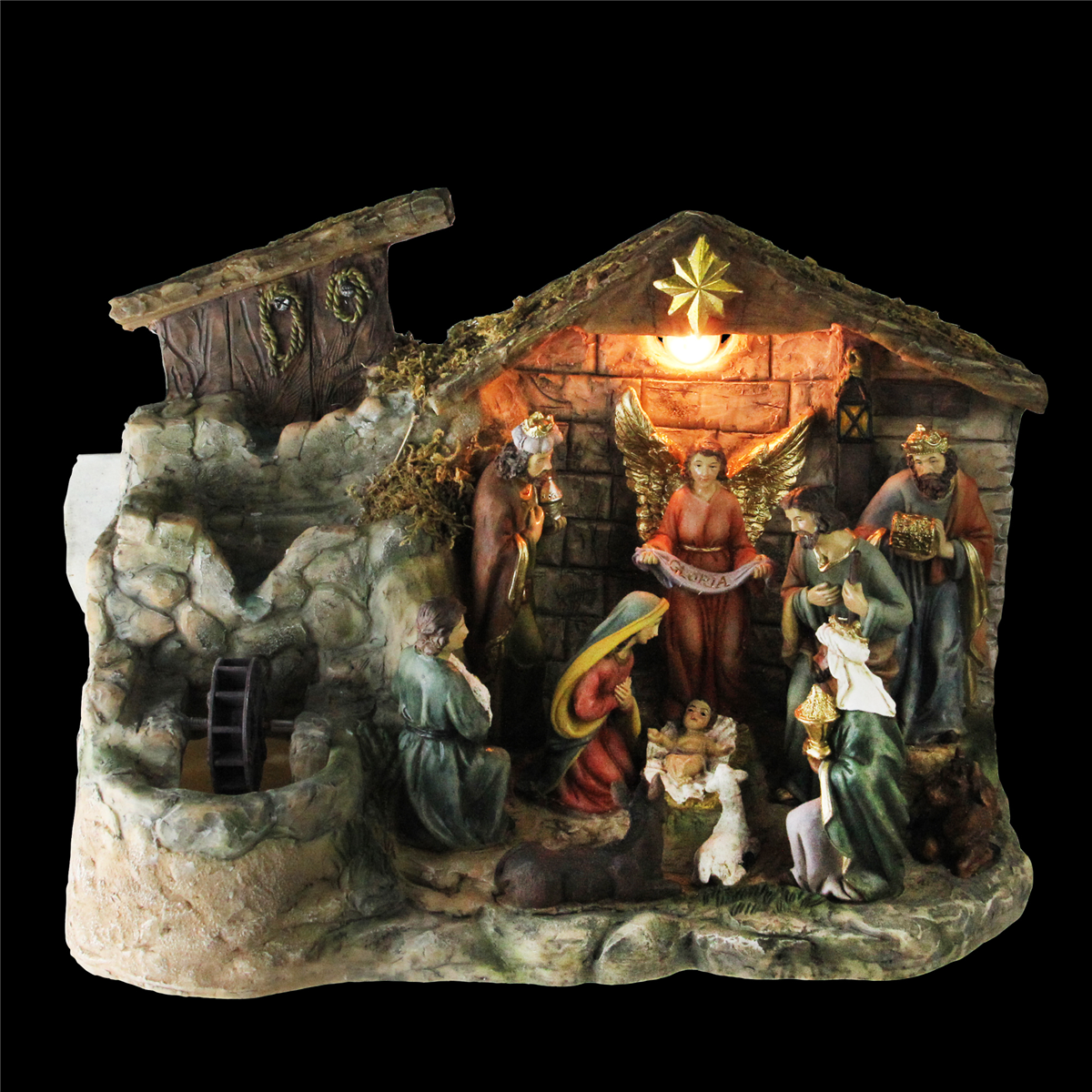 Northlight 11pc. Pre-Lit Christmas Nativity Figurine