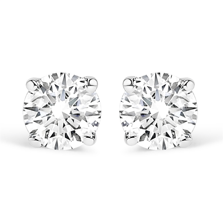 Haus of Brilliance White Gold 1ctw Lab Grown Diamond Stud Earring