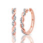 Diamond Classics&#8482; Sterling Silver 1/10ctw. Twist Earrings - image 2