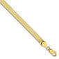 Unisex Gold Classics&#8482;10kt. 4.0mm Silky Herringbone Chain Bracelet - image 2