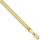 Unisex Gold Classics&#8482;10kt. 4.0mm Silky Herringbone Chain Bracelet - image 2