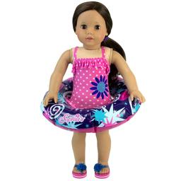 Sophia's® Polka Dot Bathing Suit &amp; Inner Tube Set