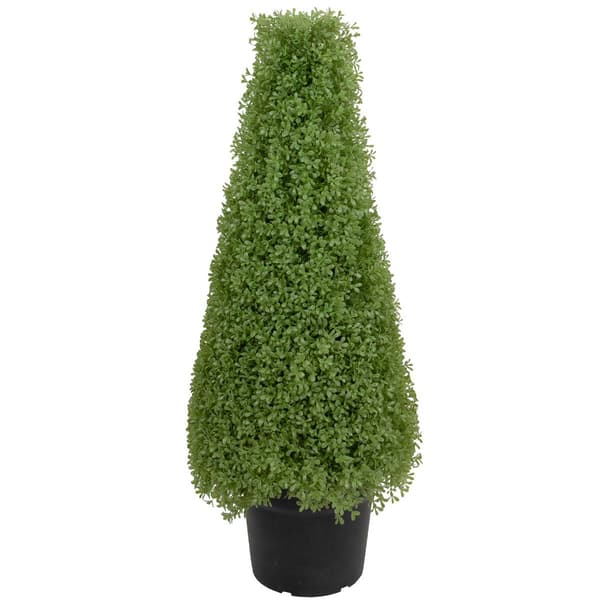 Northlight Seasonal 3ft. Artificial Boxwood Cone Topiary Tree - image 