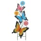 Three Butterflies & Flowers Stake - image 1