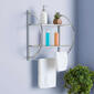 Home Basics Wall Mounted Bathroom Shelf With Towel Bar - image 1