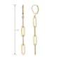 Forever Facets 18kt. Gold Plated Chain Dangle Earrings - image 3