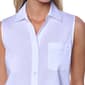 Womens Nautica Sleeveless Button Front Poplin Shirt - image 4