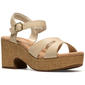 Womens Clarks(R) Collection Nerisa Twist Heeled Sandals - image 1