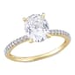 Gemstone Classics(tm) 14kt. Gold 2ctw. Moissanite Engagement Ring - image 1