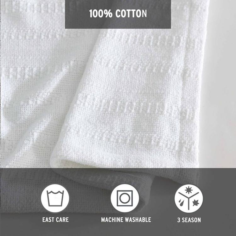 Eddie Bauer Variegated Weave Stripe Blanket