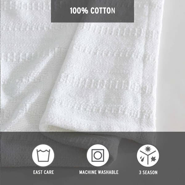 Eddie Bauer Variegated Weave Stripe Blanket