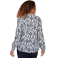 Womens Emaline Golden Nautica Long Sleeve Jacquard Blouse - image 2