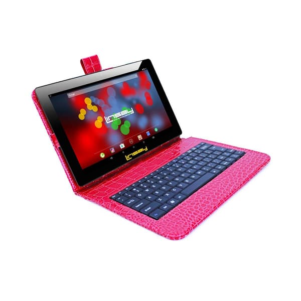 Linsay 10in. Android 12 Tablet with Crocodile Leather Keyboard