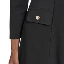 Womens Tommy Hilfiger Long Sleeve A-Line Crepe Dress