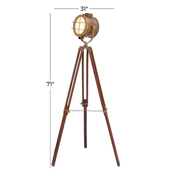 9th & Pike&#174; Brown Industrial Floor Lamp
