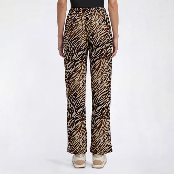 Womens Soho Apparel Zebra Drawstring Tie Wide Leg Pants