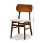Baxton Studio Euclid Walnut Brown Wood 2pc. Dining Chair Set - image 8