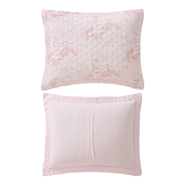 Laura Ashley Toile Delightful Reversible Qulit Set