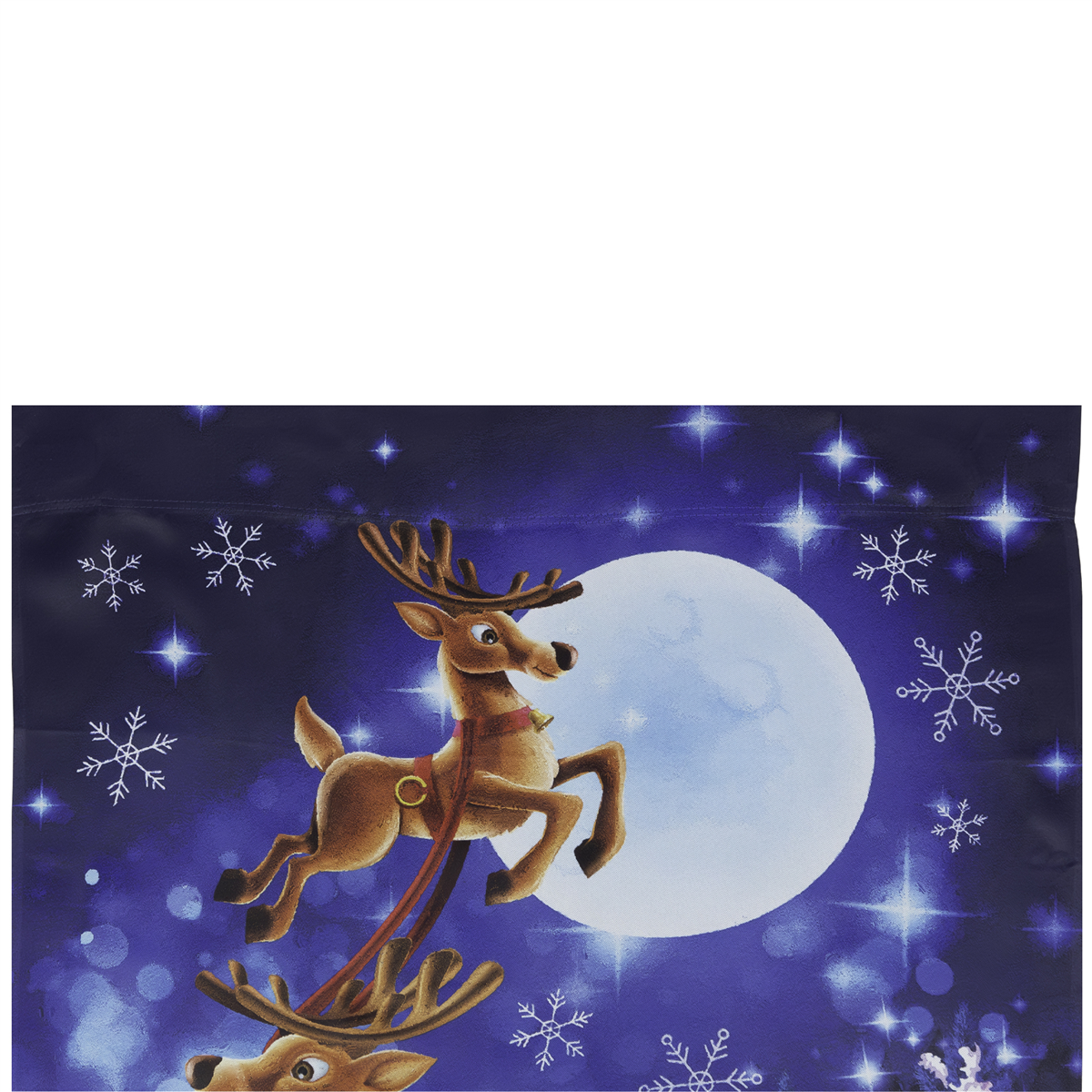 Northlight Santa''s Reindeer-Drawn Sleigh Ride House Flag