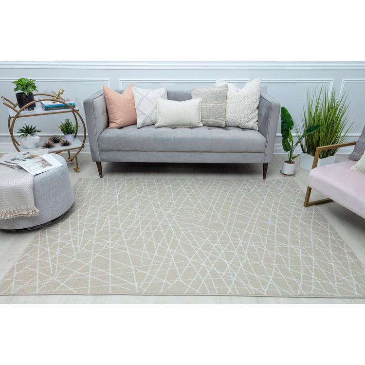 Mason Brooks Azalea Geometric Crisscross Contemporary Area Rug