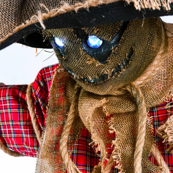 National Tree 76in. Animated Halloween Spooky Scarecrow