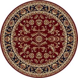 Tayse Sensation Sariya Red Round Area Rug - 5'3