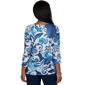 Womens Alfred Dunner Good To Go Exploded Paisley Split Neck Top - image 1