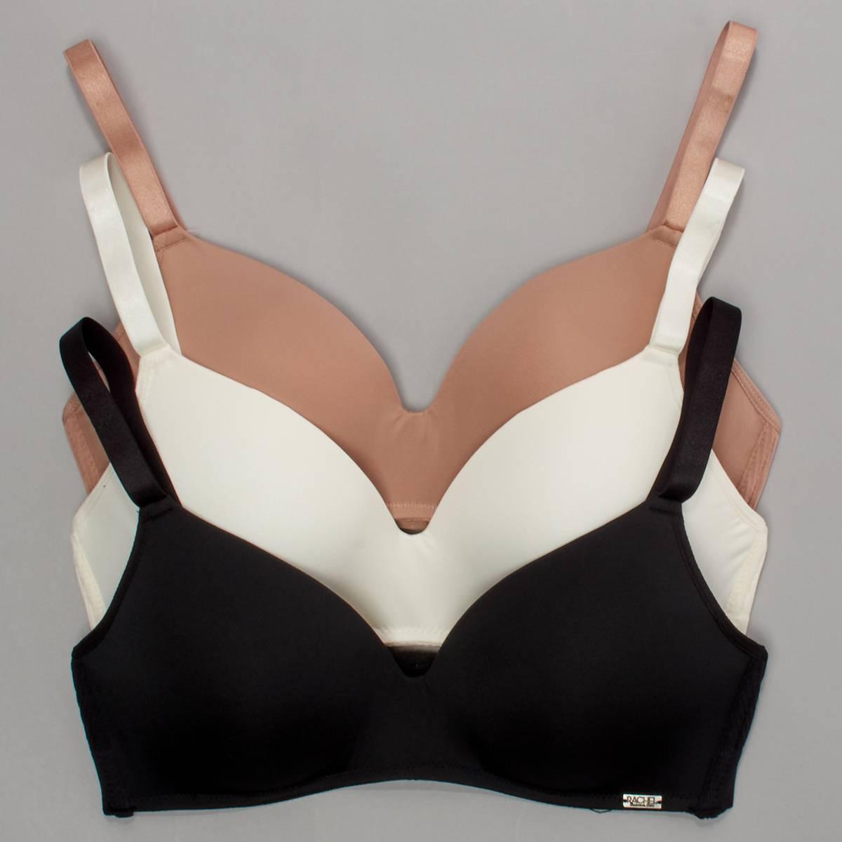Open Video Modal for Womens Rachel Roy 3pk. Comfort Band & Wirefree Bra - RR415-3PK
