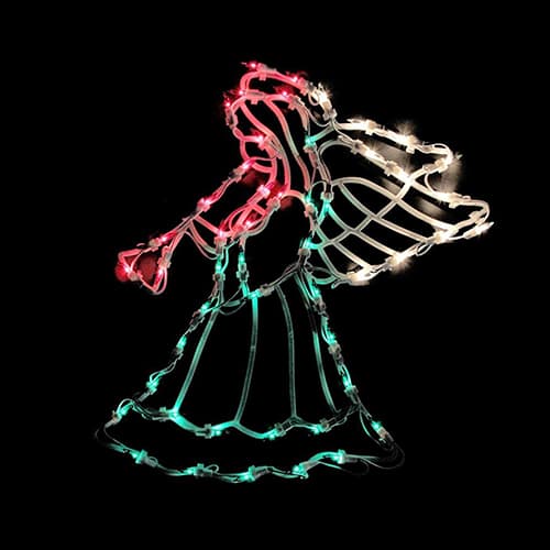 Northlight Seasonal 18in. Pre-Lit Angel Window Silhouette