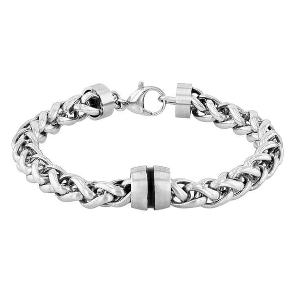 Mens Gentlemen's Classics&#8482; Stainless Steel Franco Link Bracelet