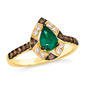 Le Vian(R) Pear-Shaped Costa Smeralda Emerald(tm) Honey Gold(tm) Ring - image 1