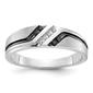 Mens Gentlemens Classics(tm) 14kt. White Gold 1/8ct. Diamond Ring - image 1