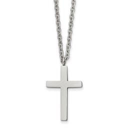 Mens Gentlemen's Classics(tm) Cross Necklace with High Polish Shine