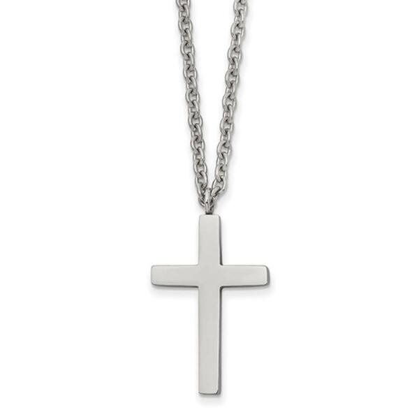 Mens Gentlemen's Classics&#40;tm&#41; Cross Necklace with High Polish Shine - image 