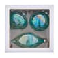 Kurt Adler 80MM Glass Iridescent Green 3pc. Ornament Set - image 4