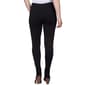 Womens Emaline Pull On Solid Black Ponte Leggings - image 2
