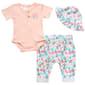 Baby Girl &#40;3-9M&#41; Little Beginnings&#40;R&#41; 3pc. Butterfly Bodysuit Set - image 1