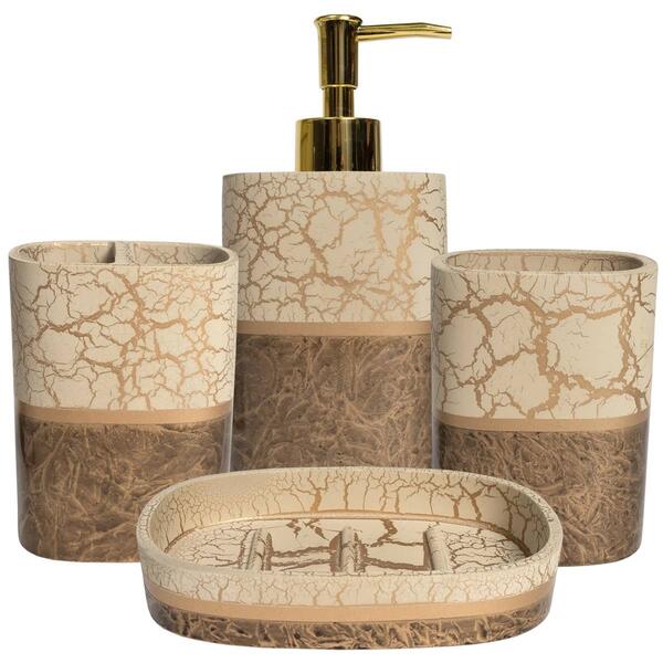 Sweet Home Collection Parker 4pc. Bath Accessory Set - image 