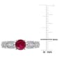 Gemstone Classics™ 10kt. Gold Lab Created Ruby & Sapphire Ring - image 4