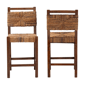 bali & pari 2pc. Cordoba Bohemian Seagrass Counter Stool Set - image 2