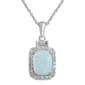 Gemstone Classics&#40;tm&#41; Created Opal & Sapphire Pendant - image 1