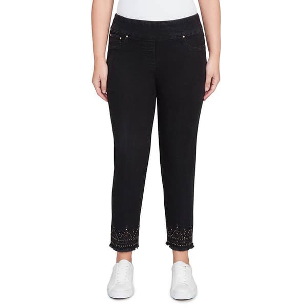Plus Size Ruby Rd. New Neutrals Pull On Denim Ankle Pants