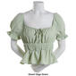 Juniors No Comment Cadence Smocked Peasant Blouse - image 3