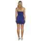Juniors Crystal Doll Grecian Shoulder Chain Strap Ruch Slip Dress - image 2