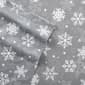 Micro Flannel® Snowflakes Grey Printed Deep-Pocket Sheet Set - image 2