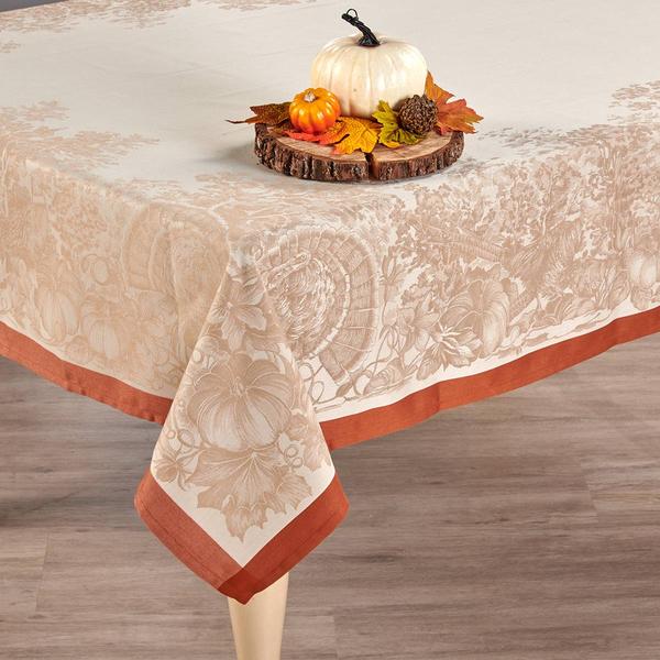 Fall Country Engineered Jacquard Tablecloth - image 