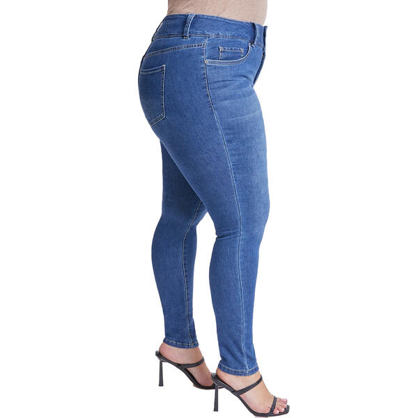 Plus Size Royalty 3 Button Basic 30in. Skinny Pants
