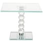 Circle Glass Square Crystal Dessert Stand with Mirror Base - image 1