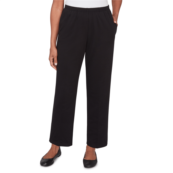 Petite Alfred Dunner Classics Straight Leg Pants - Short Length - image 